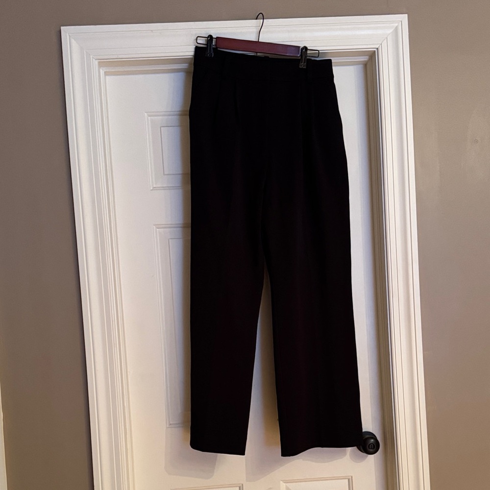 Black Favorite Daughter Black wide leg slacks size 10